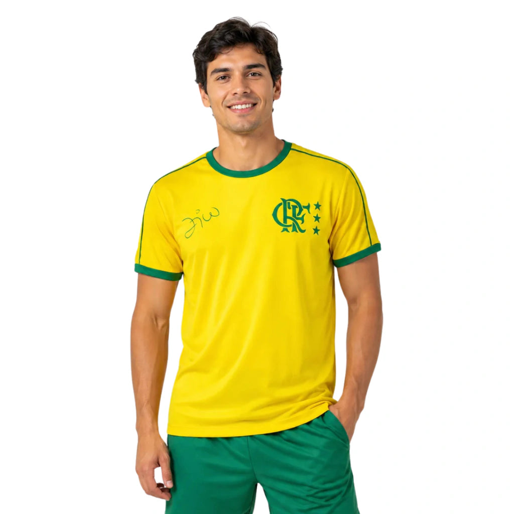 Camisa Flamengo - Especial Brasil ( ZICO )