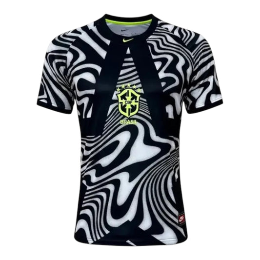 Camisa Seleção Brasileira Goleiro 25/26 - Torcedor Nike Masculina - Branca e preta