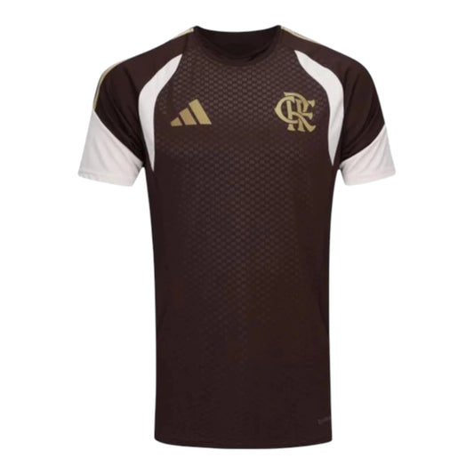 Camisa Flamengo Treino 26/27 - Torcedor Adidas Masculina - Marrom