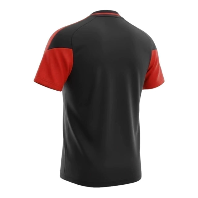 Camisa Polo Seleção Bélgica Treino 26/27 - Torcedor Adidas Masculina - Preta com detalhes em vermelho e amarelo